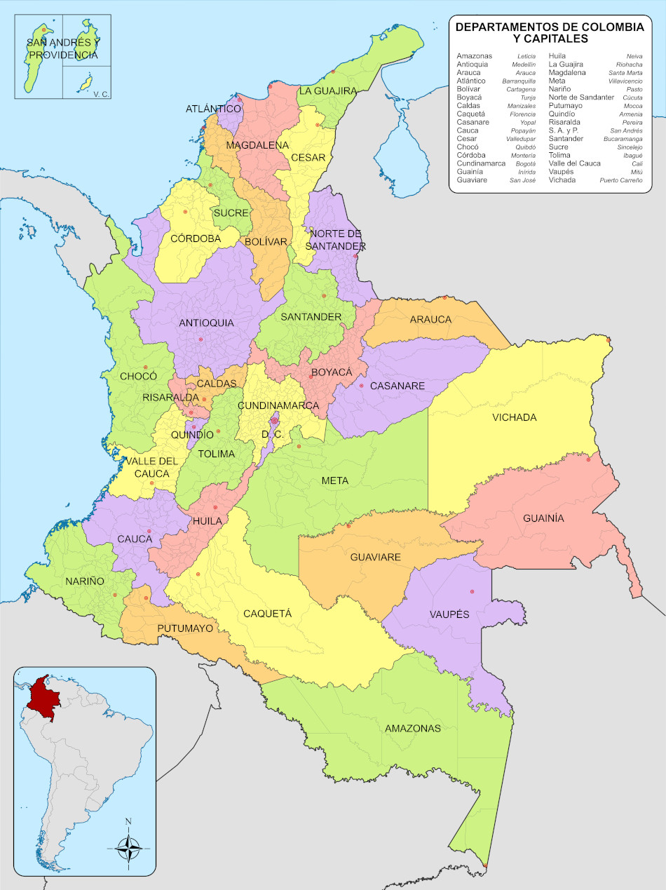 Mapa de Colombia